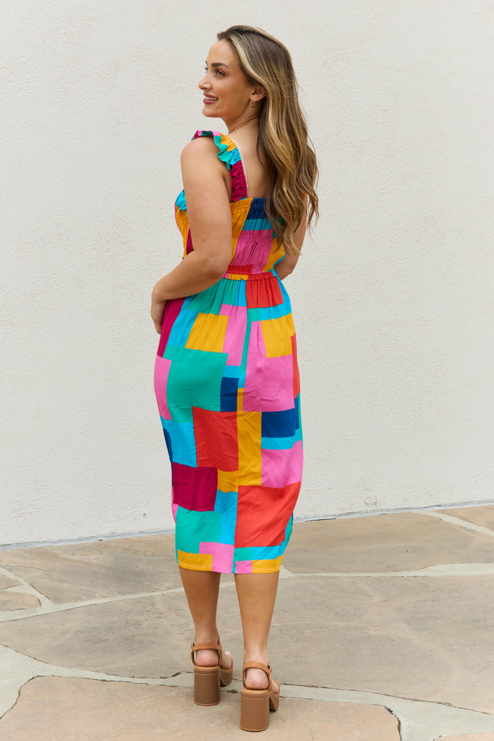 Square Print Dress