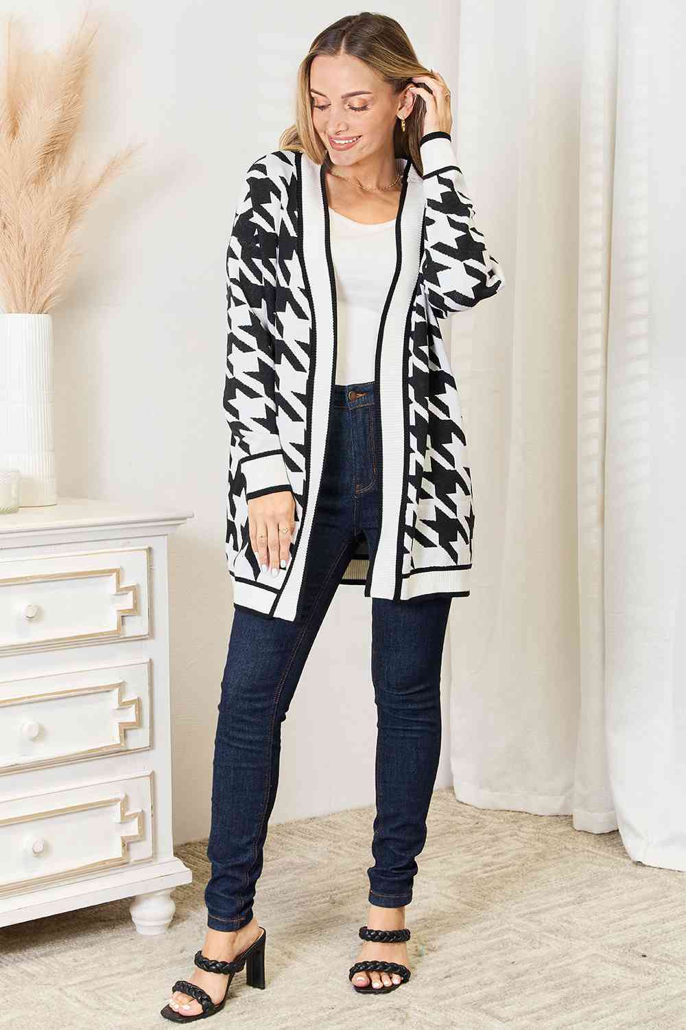 Houndstooth Cardi