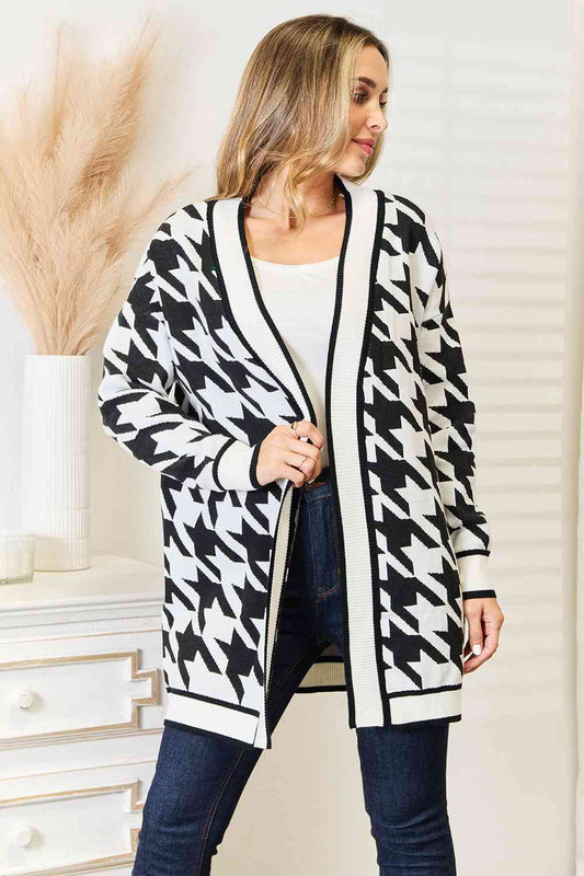 Houndstooth Cardi