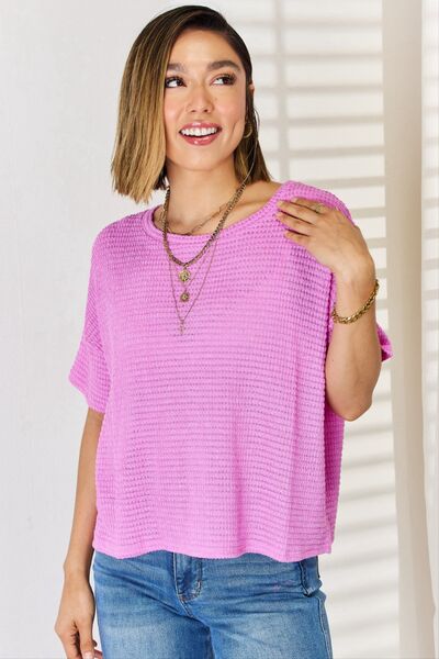 Mauve Short Sleeve Top