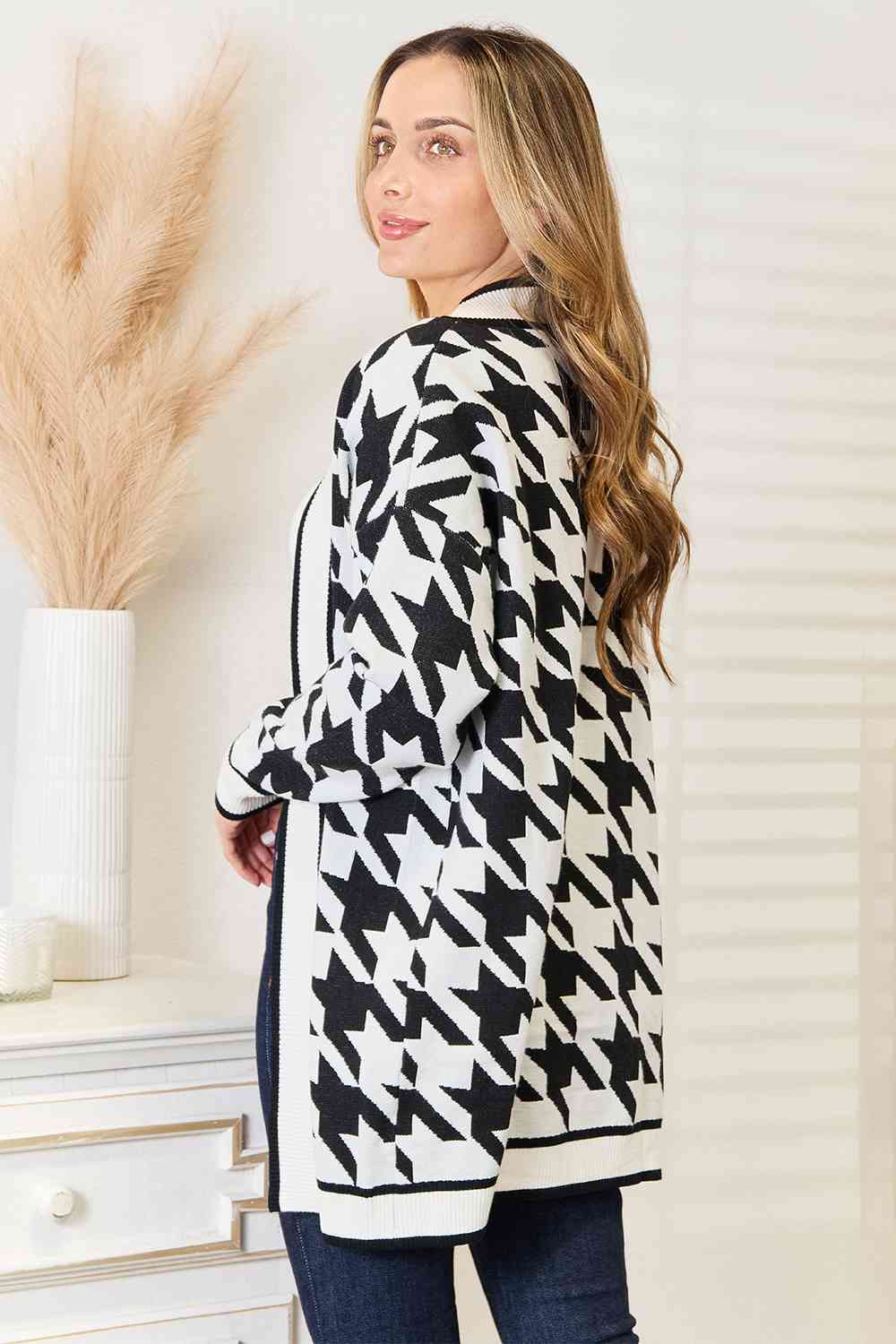 Houndstooth Cardi