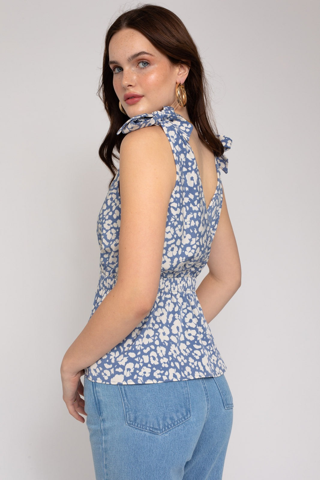 Blue Flower Top