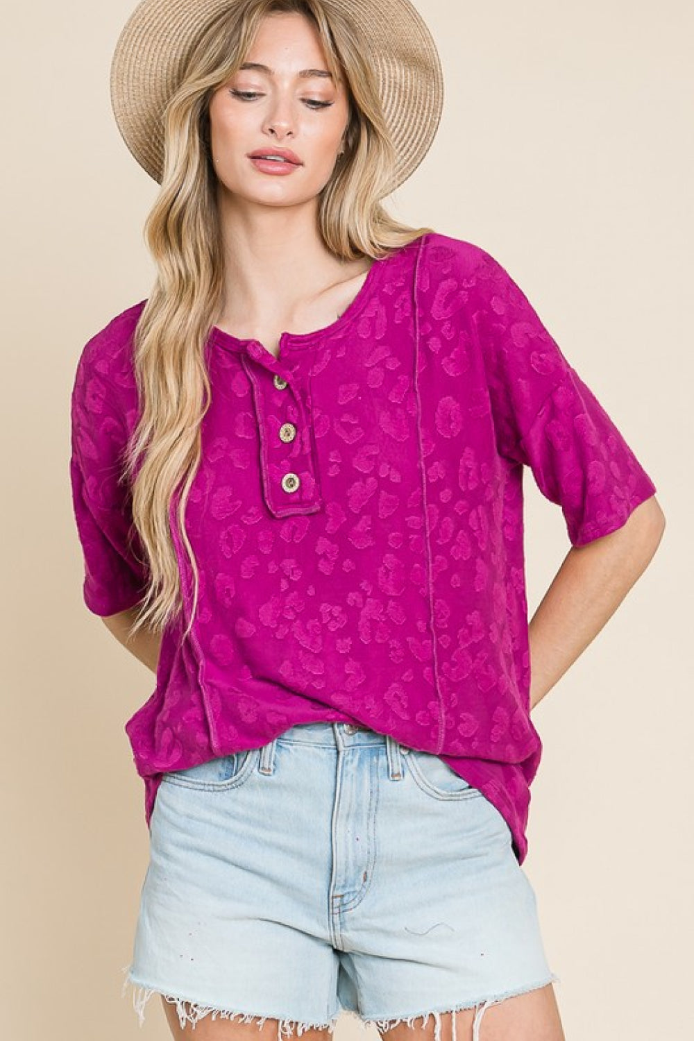 Animal Textured Top