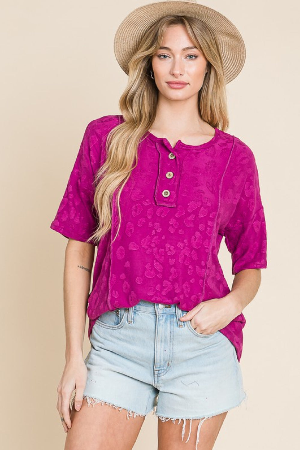 Animal Textured Top