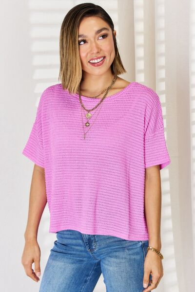 Mauve Short Sleeve Top